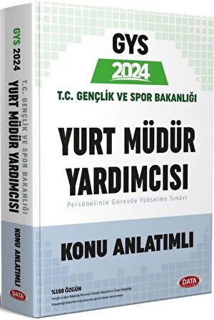 2024 GYS Gençlik ve Spor Bakanlığı Yurt Müdür Yardımcısı Konu Anlatımlı Hazırlık Kitabı Data