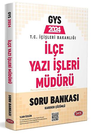 T.C. İçişleri Bakanlığı İlçe Yazı İşleri Müdürü GYS Soru Bankası Data Yayınları