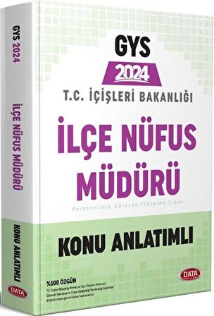 T.C. İçişleri Bakanlığı İlçe Nüfus Müdürü GYS Hazırlık Kitabı Data Yayınları