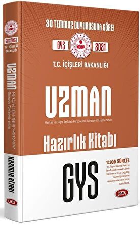 T.C. İçişleri Bakanlığı Uzman GYS Hazırlık Kitabı Data Yayınları
