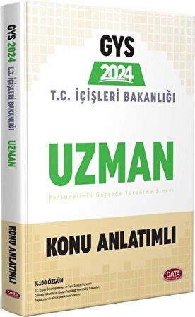 T.C. İçişleri Bakanlığı Uzman GYS Hazırlık Kitabı Data Yayınları