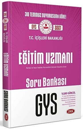 T.C. İçişleri Bakanlığı Eğitim Uzmanı GYS Soru Bankası Data Yayınları