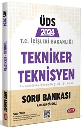 2024 UDS T. C. İçişleri Bakanlığı Tekniker Teknisyen Soru Bankası Data Yayınları