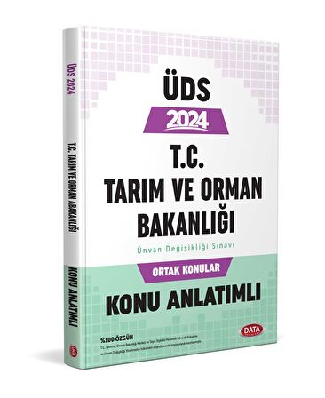 Data 2024 T.C. Tarım ve Orman Bakanlığı Ünvan Değişikliği Sınavı Ortak Konular Konu Anlatımlı Data