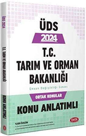 2024 UDS Tarım ve Orman Bakanlığı Ortak Konular Hazırlık Kitabı Unvan Değişikliği Data Yayınları