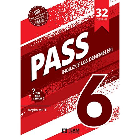 PASS 6 - 32 Adet Yeni Nesil LGS Deneme Sınavı