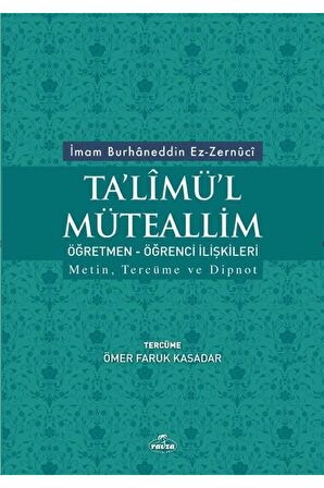 Ta'limü'l Müteallim Öğretmen - Öğrenci İlişkileri