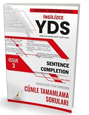 YDS İngilizce Sentence Completion Issue 3 / Komisyon