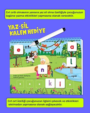 Cırt Cırtlı Kitap Okuma - Yazmayı Öğreniyorum