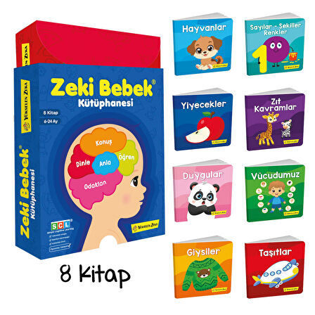 Zeki Bebek Kütüphanesi 8'li Set (6-24 Ay)