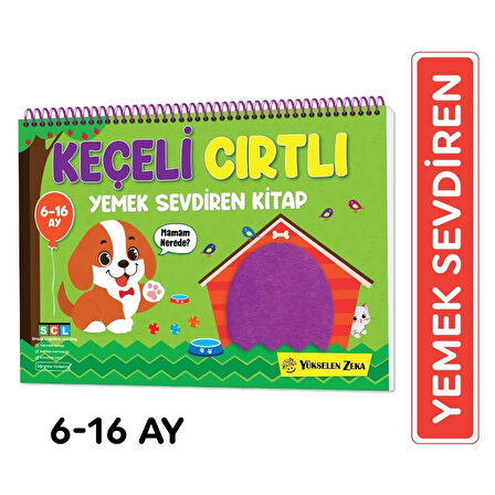 İlk Cırt Cırtlı Keçeli Etkinlik Kitabım - Yemek Sevdiren Kitap (6-16 Ay)