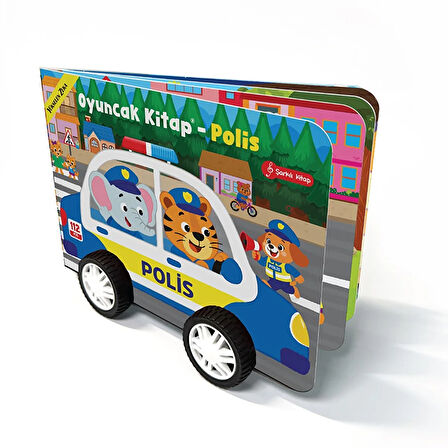 Yükselen Zeka Oyuncak Kitap - Polis (Gerçek Tekerlekli)