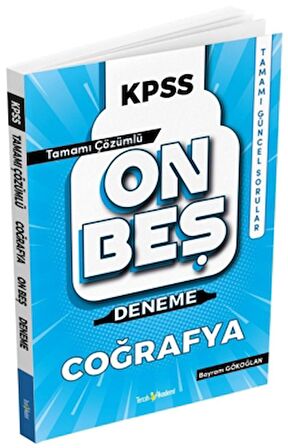 2022 KPSS Coğrafya 15 Deneme