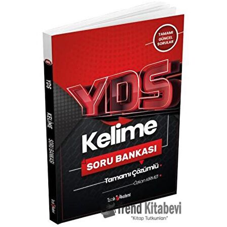 YDS Kelime Tamamı Çözümlü Soru Bankası 2022