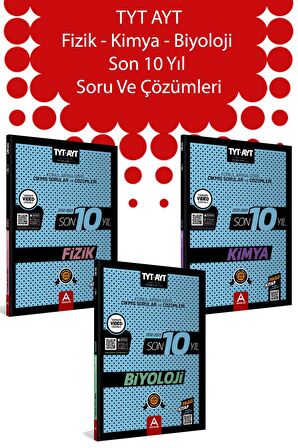 Son 10 Yılın Fizik Kimya Biyoloji Çıkmış Soruları 