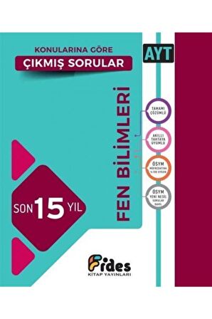 YKS AYT Fen Bilimleri Son 15 Yıl Konularına Göre Çıkmış Sorular Soru Bankası