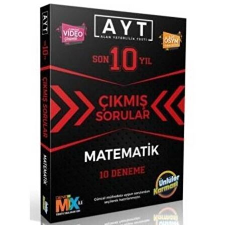 AYT Matematik Son 10 Yıl Çıkmış Sorular 10 Deneme