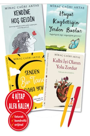Miraç Çağrı 4 KİTAP YENİ(Kalbi İyi Olanın Yolu Zor+Kendine Hoş+Hayat Kaybettiğin+Senden Bir Tane)