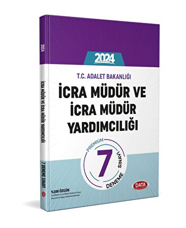 Data 2024 İcra Müdür ve Yardımcılığı Premium 7 Deneme Sınavı Data Yayınları