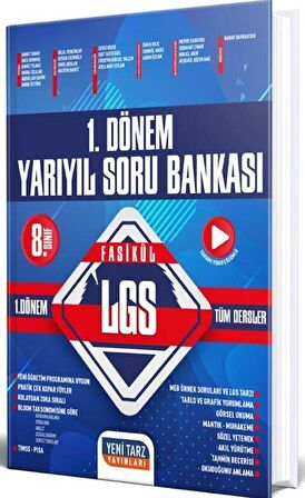 8. Sınıf LGS 1. Dönem Yarıyıl Soru Bankası