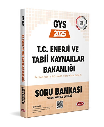 Data 2025 Enerji ve Tabii Kaynaklar Bakanlığı GYS Soru Bankası Data Yayınları