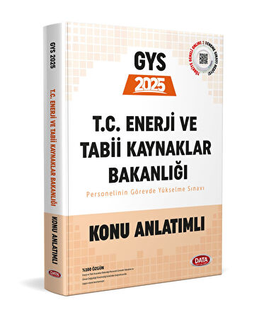 Data 2025 GYS Enerji ve Tabii Kaynaklar Bakanlığı Hazırlık Kitabı Data Yayınları