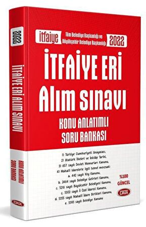 2023 İtfaiye Eri Alım Sınavı Konu Anlatımlı Soru Bankası