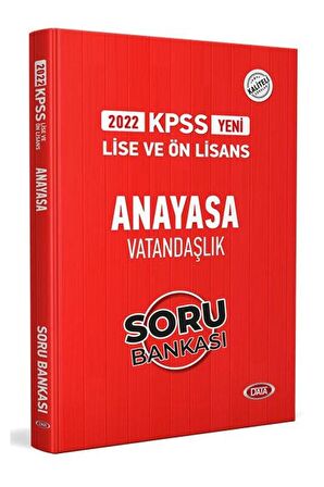 Data KPSS Lise Ve Ön Lisans Anayasa Vatandaşlık Soru Bankası 2022