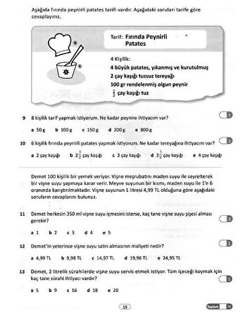 9-10 Yaş Bilişsel ve Düşünsel Beceriler Hız Kazandırma 5. ve 6. Kitap
