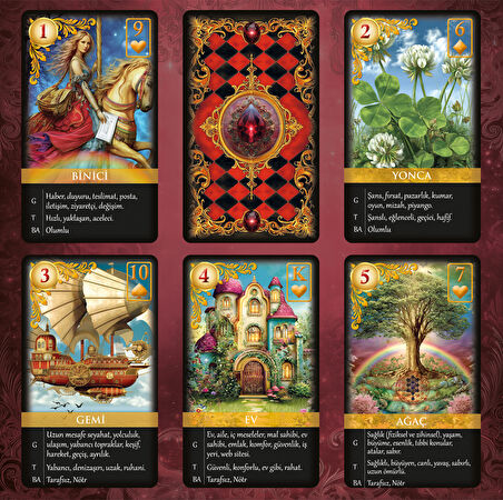 Mistik Düşler Lenormand Destesi / 39 Kart Açıklamalı Deste
