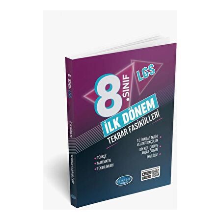 8.sınıf İlk Dönem Tekrar Fasikülleri Tüm Dersler