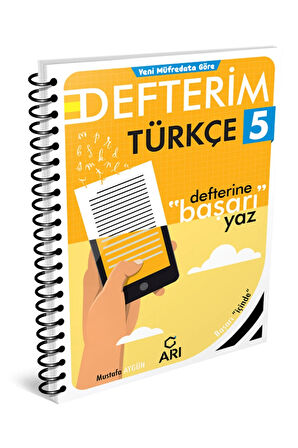 5. Sınıf Türkçe Konu Anlatımlı Defterim Arı Yayın 2025 Yeni Basım