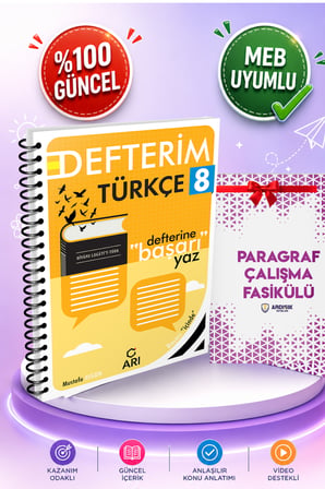 Arı Yayınları 8. Sınıf Türkeçe Akıllı Defter