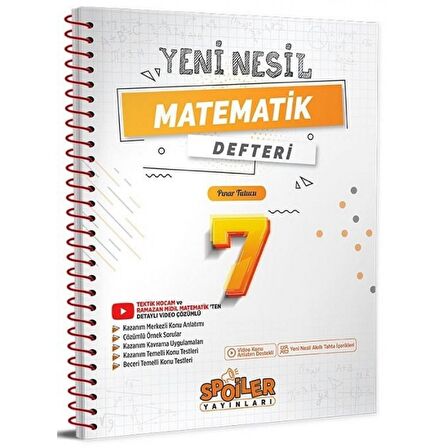 7. Sınıf Spoiler Yeni Nesil Matematik Defteri