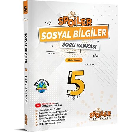 5. Sınıf Spoiler Sosyal Bilgiler Soru Bankası