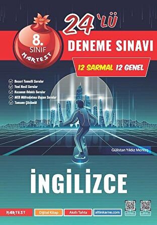 8. Sınıf İngilizce 24'lü Deneme Sınavı