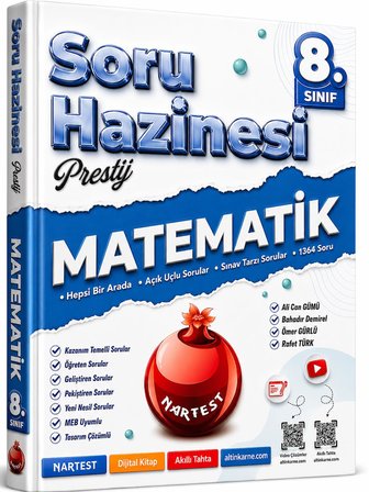 Nartest Yayınları 8. Sınıf Fen Bilimleri ve Matematik Soru Hazinesi Seti (2 Kitap)