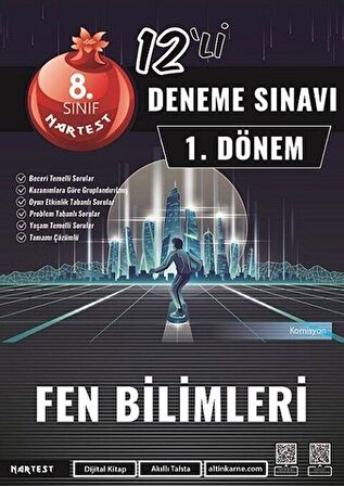 8. Sınıf Fen Bilimleri 1. Dönem Mod 12 Deneme Nartest Yayınları