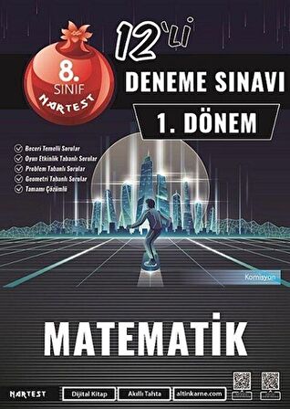 8. Sınıf 1. Dönem Mod 12 Matematik Deneme Sınavı