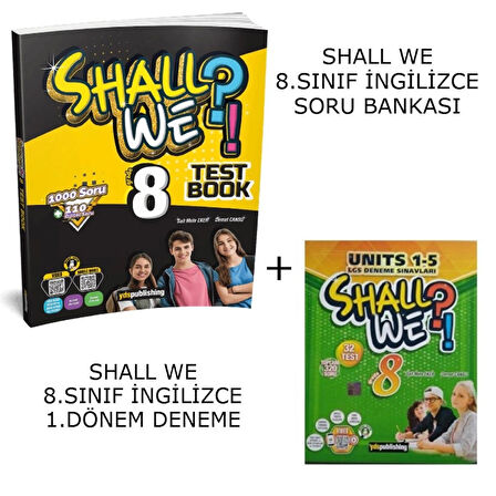 SHALL WE 8.SINIF TEST BOOK + SHALL WE 8.SINIF 1.DÖNEM LGS DENEMELERİ