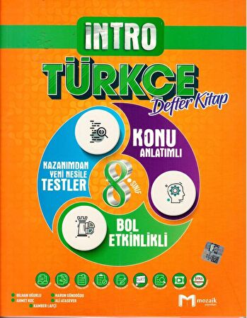 8. Sınıf Türkçe İntro Defter