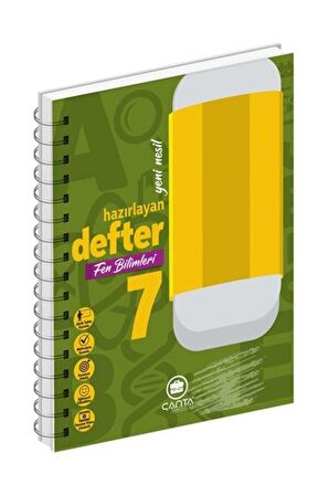 7. Sınıf Fen Bilimleri Okula Yardımcı Hazırlayan Defter