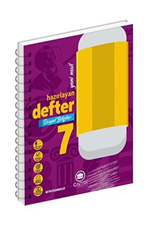 7. Sınıf Sosyal Bilgiler Okula Yardımcı Hazırlayan Defter