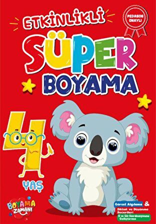 Etkinlikli Süper Boyama - 4 Yaş