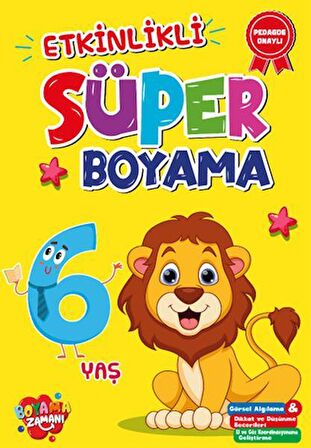 Etkinlikli Süper Boyama - 6 Yaş