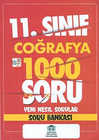 11. Sınıf Coğrafya 1000 Soru Yeni Nesil Sorular - Soru Bankası