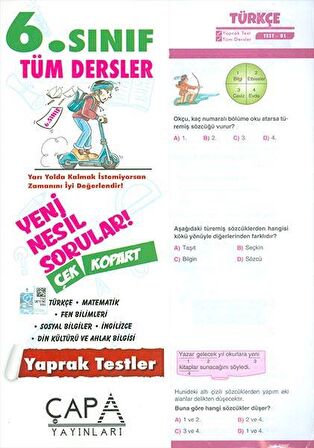 6. Sınıf Tüm Dersler Yaprak Test