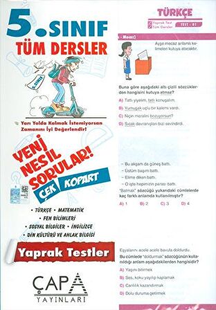 5. Sınıf Tüm Dersler Yaprak Test