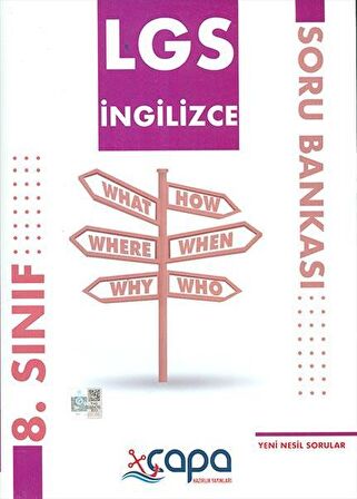 LGS 8.Sınıf İngilizce Soru Bankası Çapa Yayınları