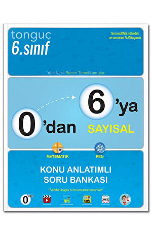 Tonguç Akademi 0'dan 6'ya Sayısal Konu Anlatımlı Soru Bankası